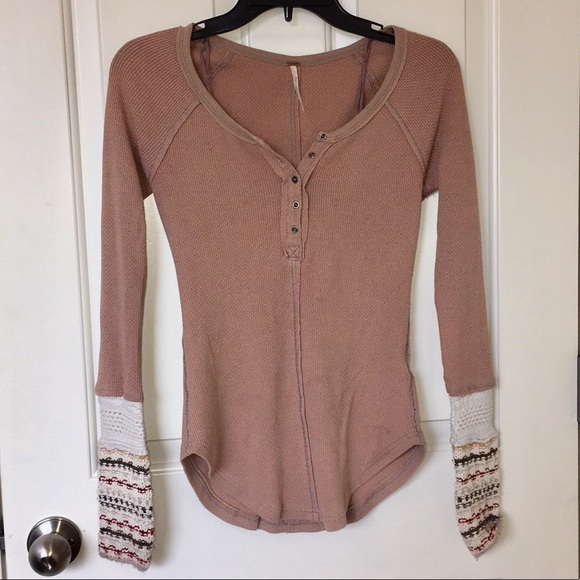 Free people Alpine cuff knit Henley - Picture 5 of 5
